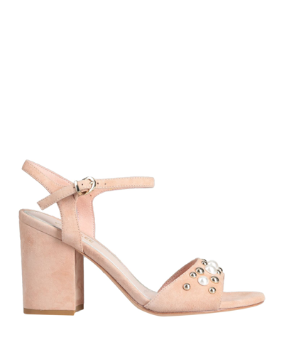 Shop Vivien Lee Woman Sandals Blush Size 6 Soft Leather In Pink