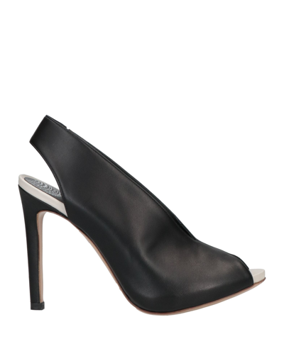 Shop Gianni Marra Woman Sandals Black Size 6 Soft Leather