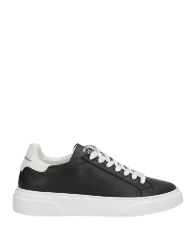 Shop Grey Daniele Alessandrini Man Sneakers Black Size 12 Soft Leather
