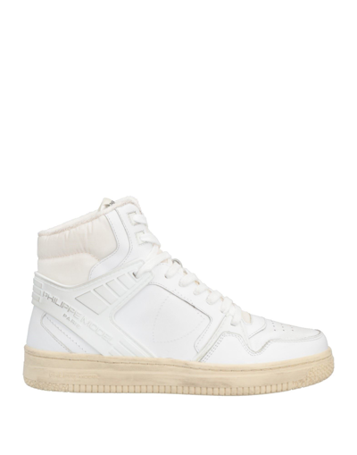 Philippe Model Logo-patch High-top Sneakers In White