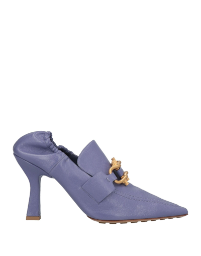 Shop Bottega Veneta Woman Loafers Purple Size 8 Soft Leather