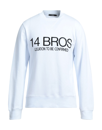 Shop 14bros Man Sweatshirt White Size L Cotton