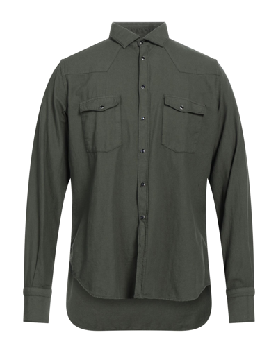 Shop Gmf 965 Man Shirt Military Green Size Xxl Cotton