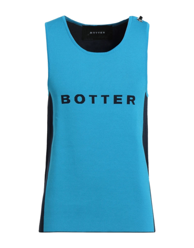 Shop Botter Man T-shirt Azure Size L Polyester In Blue