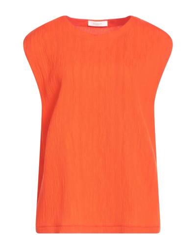 Shop Slowear Glanshirt Woman Top Orange Size 4 Viscose, Polyamide