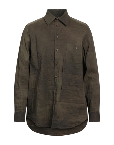 Shop Uma Wang Shirts In Military Green