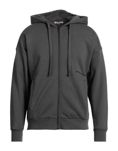 Shop Hinnominate Man Sweatshirt Lead Size Xxxs Cotton In Grey
