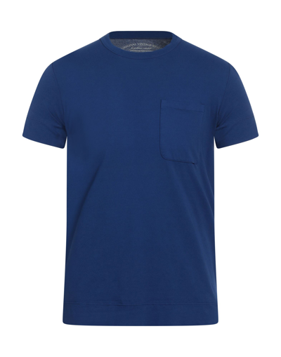 Shop Original Vintage Style Man T-shirt Blue Size Xs Cotton, Elastane