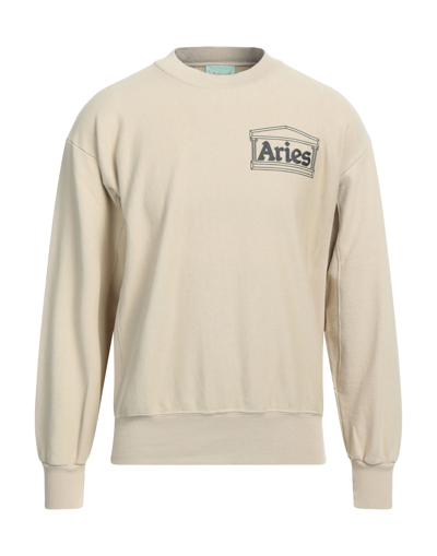 Shop Aries Man Sweatshirt Beige Size M Cotton
