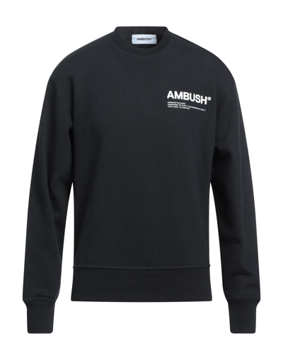 Shop Ambush Man Sweatshirt Black Size Xs Cotton