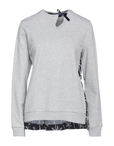 Shop Maurizio Massimino Woman Sweatshirt Grey Size M Cotton, Polyester