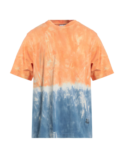 Shop Kenzo Man T-shirt Orange Size Xxl Cotton