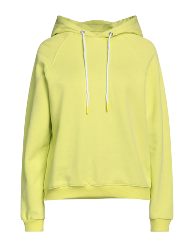Shop Berna Woman Sweatshirt Yellow Size Xs Cotton