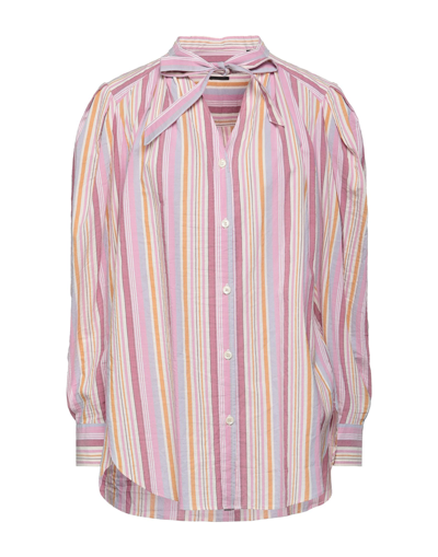Shop Isabel Marant Woman Shirt Pink Size 4 Cotton