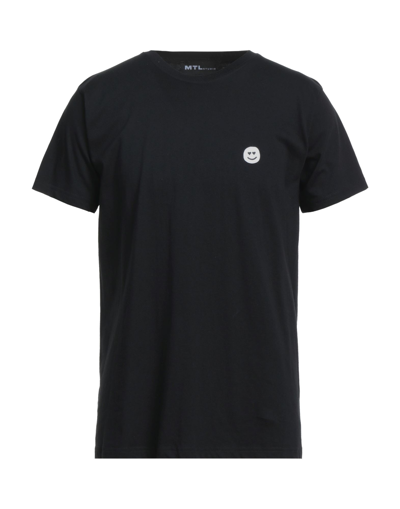Shop Mtlstudio Matteolamandini Man T-shirt Black Size S Cotton