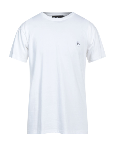 Shop Mtlstudio Matteolamandini Man T-shirt White Size M Cotton