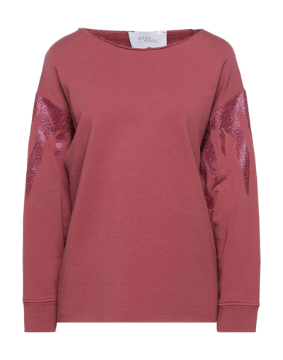 Shop Emma Em...ma Woman Sweatshirt Pastel Pink Size L Cotton, Polyester