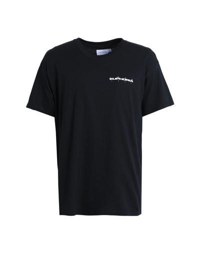 Shop Topman Man T-shirt Black Size L Cotton
