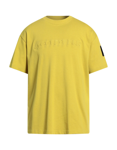 Shop A-cold-wall* Man T-shirt Yellow Size S Cotton