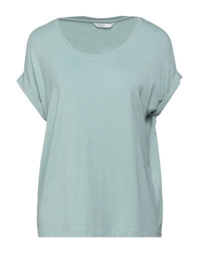 Shop Only Woman T-shirt Sage Green Size M Viscose, Polyester, Elastane