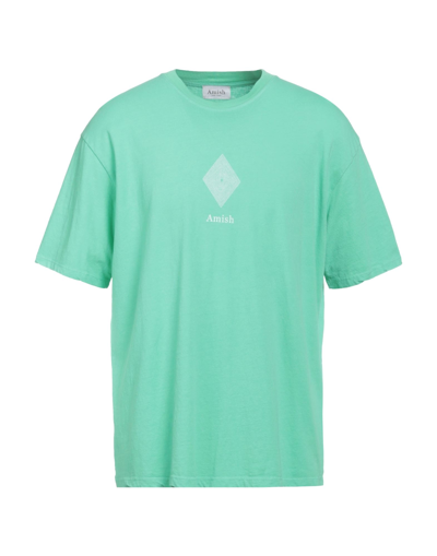 Shop Amish Man T-shirt Green Size M Cotton