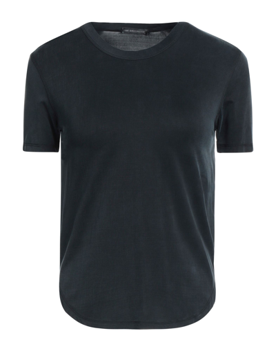 Shop Ann Demeulemeester Woman T-shirt Black Size Xxl Cupro, Elastane