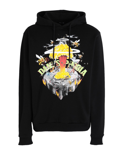 Shop Phobia Archive Hoodie With Insects Phobia Print Man Sweatshirt Black Size Xl Cotton