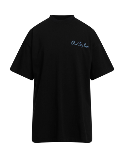 Shop Blue Sky Inn Man T-shirt Black Size Xl Cotton