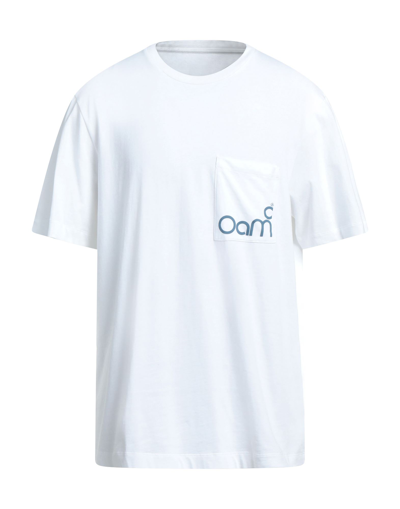 Shop Oamc Man T-shirt White Size M Cotton, Elastane