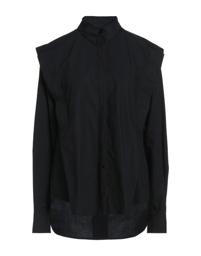 Shop Isabel Marant Woman Shirt Black Size 4 Organic Cotton, Cotton, Linen