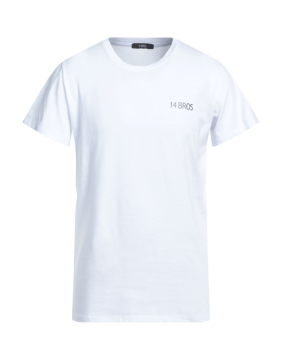 Shop 14bros Man T-shirt White Size Xl Cotton