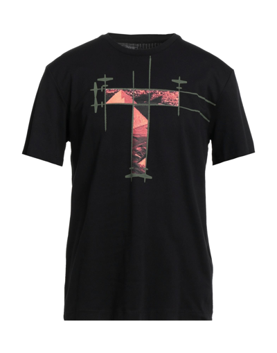 Shop Trussardi Man T-shirt Black Size S Cotton