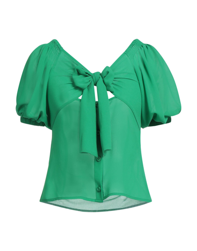 Shop Denny Rose Woman Blouse Green Size Xs Polyester
