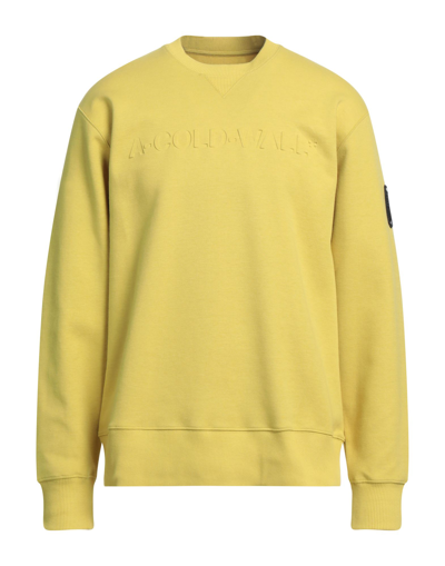 Shop A-cold-wall* Man Sweatshirt Ocher Size S Cotton, Polyester, Elastane In Yellow