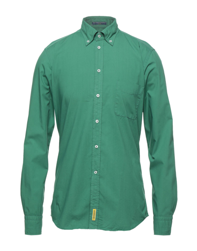 Shop B.d.baggies B. D.baggies Man Shirt Green Size Xxl Cotton