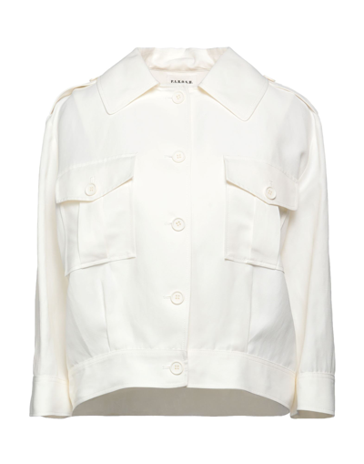 Shop P.a.r.o.s.h P. A.r. O.s. H. Woman Shirt White Size M Viscose, Linen