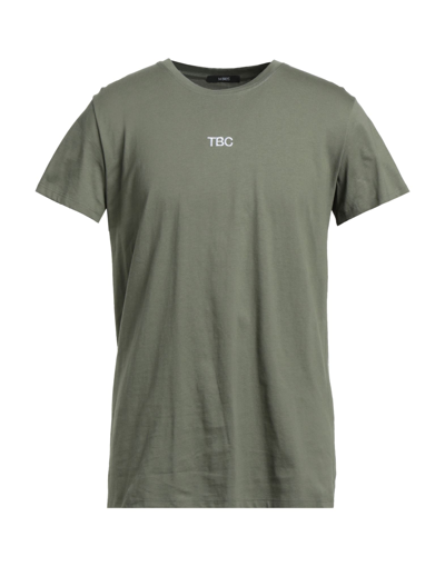 Shop 14bros Man T-shirt Military Green Size Xl Cotton