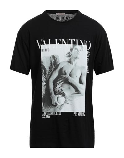 Shop Valentino Garavani Man T-shirt Black Size S Cotton