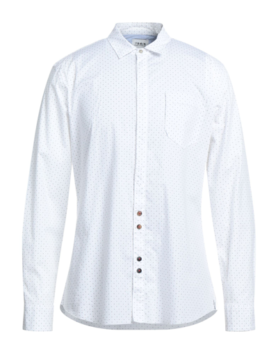 Shop Berna Man Shirt White Size L Cotton, Elastane