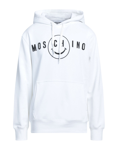 Shop Moschino Man Sweatshirt White Size 40 Cotton