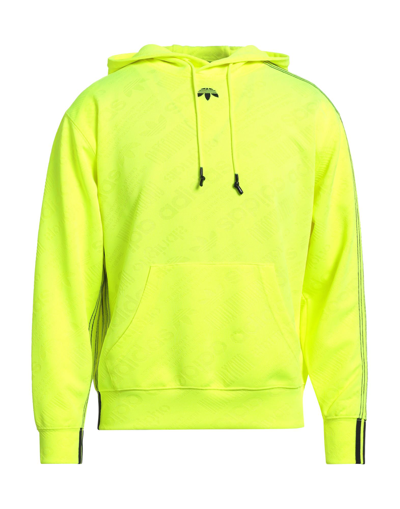 Shop Adidas Originals By Alexander Wang Sweatshirts In Acid Green