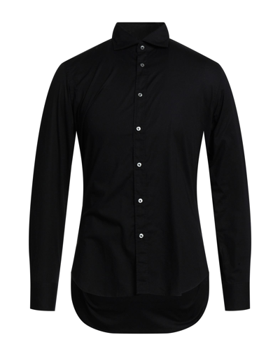 Shop Alex Doriani Man Shirt Black Size 15 ¾ Cotton, Elastane