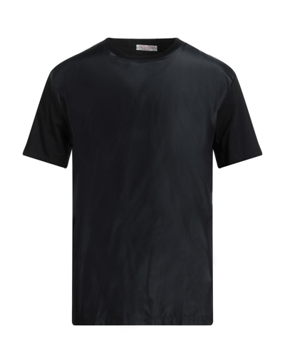 Shop Valentino Garavani Man T-shirt Black Size M Cotton, Silk, Polyester