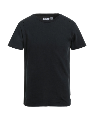 Shop Replay Man T-shirt Black Size S Cotton