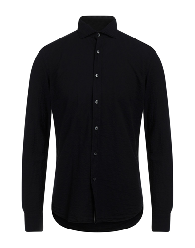 Shop Ghirardelli Man Shirt Black Size 16 ½ Cotton