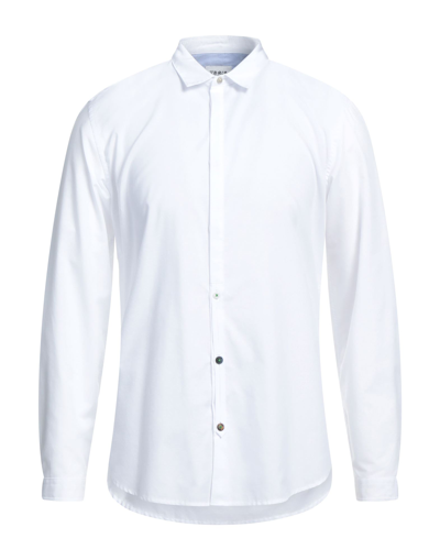 Shop Berna Man Shirt White Size Xxl Cotton, Polyester