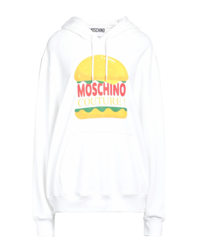 Shop Moschino Woman Sweatshirt White Size 6 Cotton