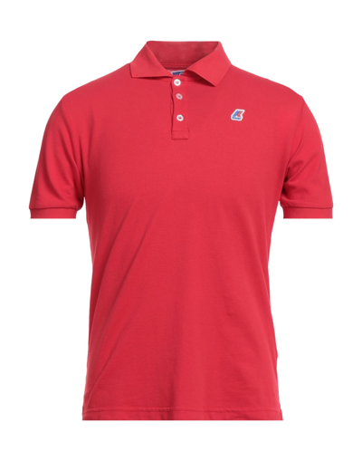 Shop K-way Polo Shirts In Red