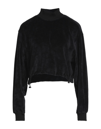 Shop Bimba Y Lola Woman Sweatshirt Black Size L Cotton, Polyester