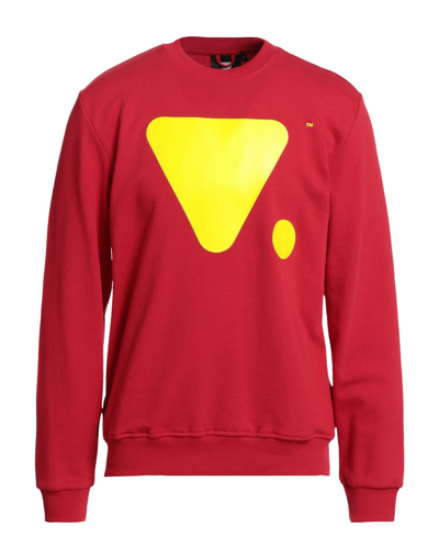 Shop Valvola. Man Sweatshirt Red Size S Cotton